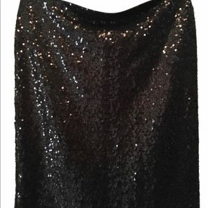 Karen Kane sequined pencil skirt SZ L